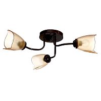 Люстра потолочная трехрожковая Е27 Коричневый картинка 